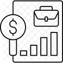 Informe Empresarial Estadisticas Analisis De Datos Icono