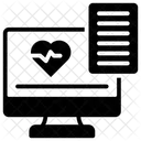 Cardiograma Monitor De ECG Informe Cardiaco En Linea Icono