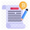 Estado Financiero Informe Criptografico Informe Blockchain Icono