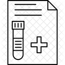 Informe De Analisis De Sangre Analisis De Sangre Dispositivo De Goteo Icono