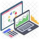 Monitoreo De Negocios Analisis De Presupuestos Analisis De Datos Icono