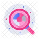 Informe De Busqueda Grafico Circular De Busqueda Analisis De Datos Icono