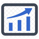 Analisis De Negocios Grafico Crecimiento Icono