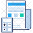 Informe De Estadisticas Informe Contable Informe De Eficiencia Icono