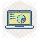 Informe Grafico En Linea Negocios Grafico Icono