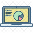 Informe gráfico en línea  Icono
