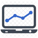 Analisis Grafico De Lineas Monitor Icono