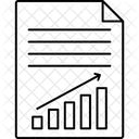 Informe De Progreso Grafico Finanzas Icono