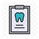 Informe Dental Grafico Portapapeles Icono