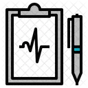 Ecg Resultado Corazon Icono