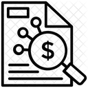 Informe Financiero Informe Grafico Informe Comercial Icono