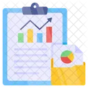 Informe Empresarial Analisis De Datos Infografia Icono