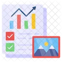 Informe Empresarial Analisis De Datos Infografia Icono