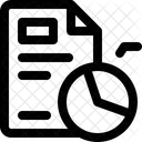 Negocios Informe Grafico Circular Icono