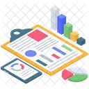 Informe Comercial Analisis De Datos Analisis De Graficos Comerciales Icono