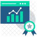 Grafico Informe En Linea Grafico De Analisis Icono