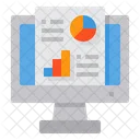 Informe En Linea Informacion Analisis Icono