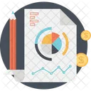 Informe Tarta Grafico Icono