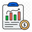 Informe Empresarial Analisis De Datos Infografia Icono