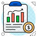 Informe Empresarial Analisis De Datos Infografia Icono