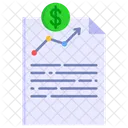 Informe Financiero Ganancias Ganancias Icono