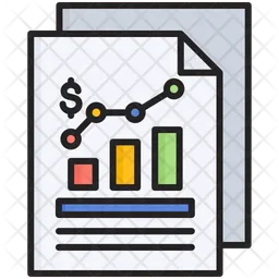 Informe financiero  Icono