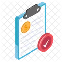Lista De Verificacion Financiera Icono