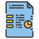 Informe Comercial De Grafico De Archivos Analisis Informe Icono