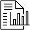 Informe Financiero Informe Grafico Informe Comercial Icono