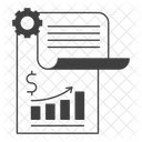 Financiero Informe Analisis Icono