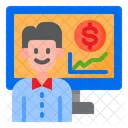 Informe financiero  Icono