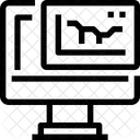 Financiero Informe Grafico Icono