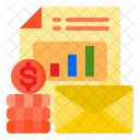 Correo del informe financiero  Icon