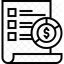 Lista De Presupuesto Lista De Compras Mercado Icône