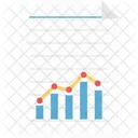 Informe Grafico Informe De Ventas Informe Financiero Icono