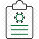 Informe Medico Control Coronavirus Icono