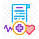 Informe Medico Informe De Salud Electronico Icono