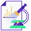 Informe De Microscopio Informe Medico Informe De Laboratorio Icono