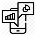 Grafico De Analisis De Datos De Informes Moviles Icono