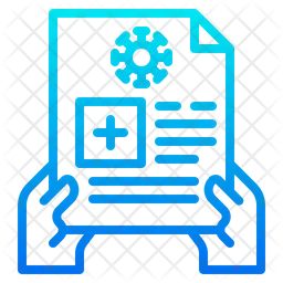 Informe positivo de coronavirus  Icono