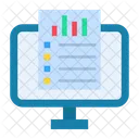 Portatil Informe Informe De Salud Icono