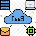 Infraestructura Como Servicio Iaas Infraestructura En La Nube Icono