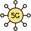 Infraestrutura 5 G Comunicacao Ícone