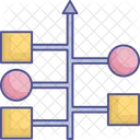 Algoritmo Infraestrutura De Dados Fluxograma Ícone