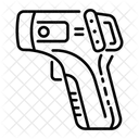 Infrared Thermometer Pyrometer Thermoscan Icon