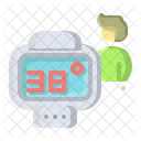 Coronavirus Infrarot Thermometer Symbol