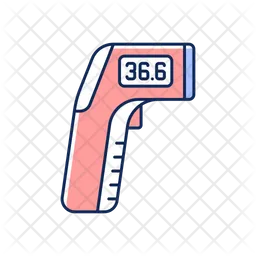 Infrarot Thermometer  Symbol