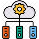 Infrastructure Cloud Gear Icon