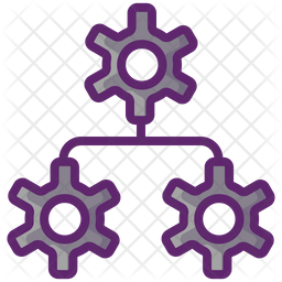 Infrastructure Icon - Download in Colored Outline Style