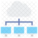 Cloud Infrastructure Cloud Network Cloud Hosting Icon
